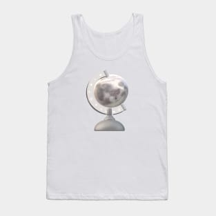 Moon Globe (White) Tank Top